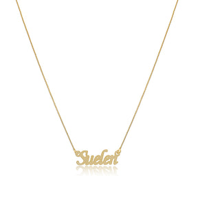 Colar Personalizado com Nome Banhado em Ouro 18k