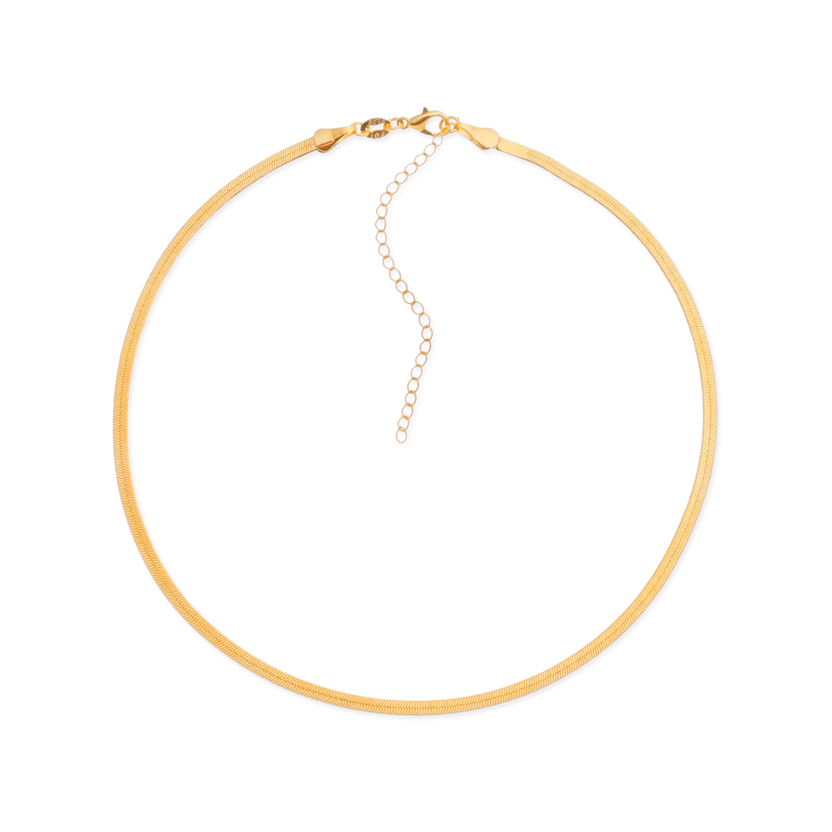 Choker de Fita Banhado em Ouro 24k