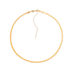 Choker de Fita Banhado em Ouro 24k