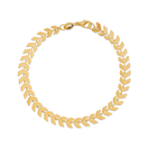 Pulseira de Seta Banhada em Ouro 24k