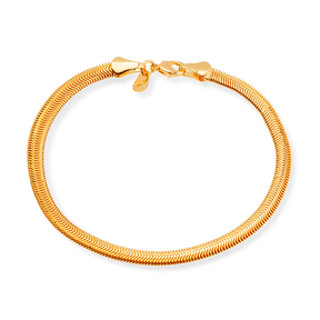 Pulseira Rabo de Rato Banhada em Ouro 24k